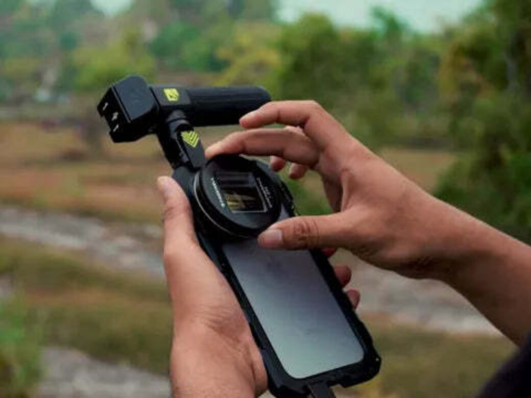 Магнітний фільтр Freewell на клітці Genius Rig під час зйомки